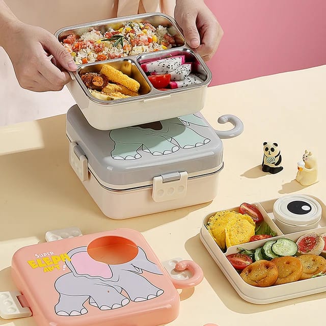 Elite Eats: Premium SUS 304 Stainless Steel Hot and Cool Lunch Box