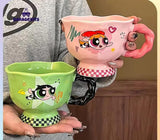 Powerpuff Girls Ceramic Mug - High-Quality Breakfast Cup & Decorative Gift