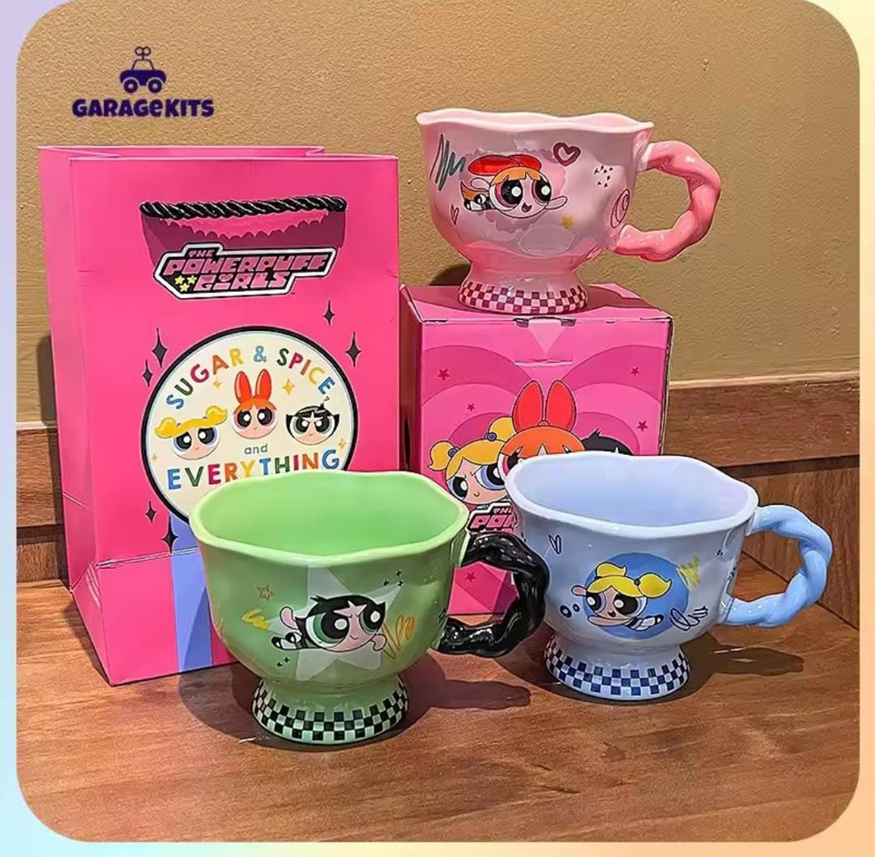 Powerpuff Girls Ceramic Mug - High-Quality Breakfast Cup & Decorative Gift