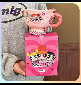 Powerpuff Girls Ceramic Mug - High-Quality Breakfast Cup & Decorative Gift