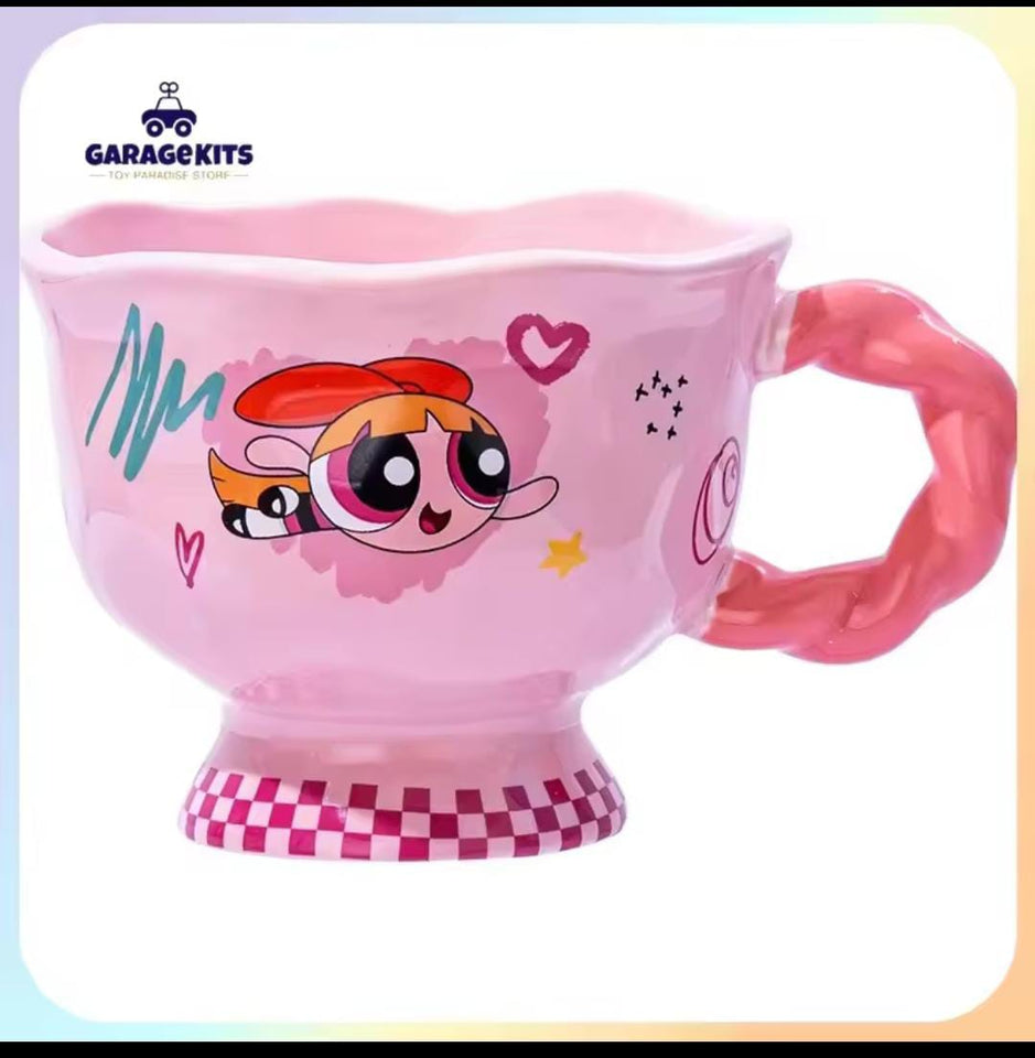 Powerpuff Girls Ceramic Mug - High-Quality Breakfast Cup & Decorative Gift