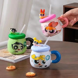 Ceramic Drink Cup with Handle Lid – Perfect for Coffee, Milk, and More | Apna Bazaar Lahore