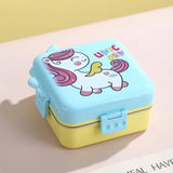 Stainless Steel Leak-Proof Lunch Box with Sauce Bowl – Available in Panda, Parrot, Unicorn, and Mermaid Characters